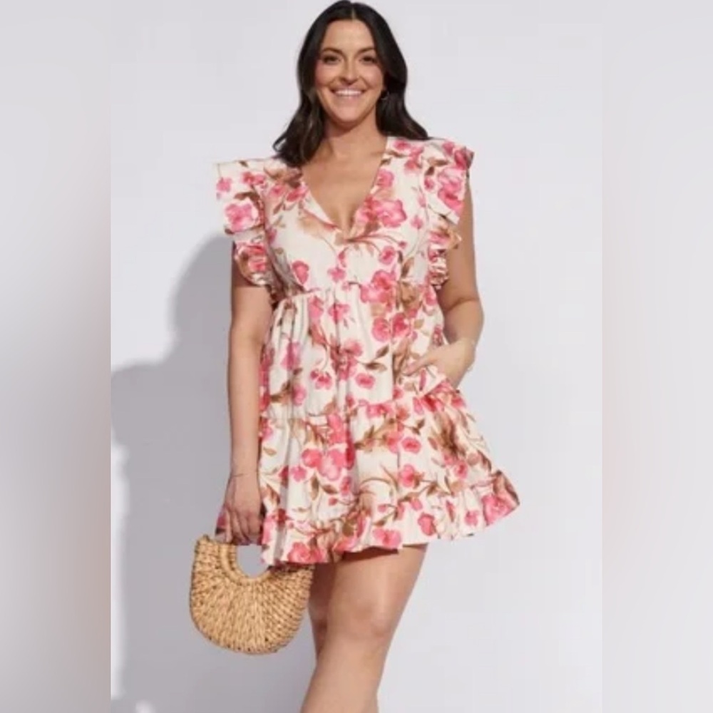 💞HP💞 Abercrombie & Fitch Pink Floral Mini Dress